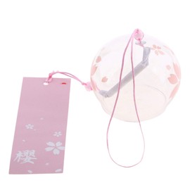 Muasopst Japanese Wind Chimes Set of 2, Handcrafted Glass Wind Bells, Creative Hanging Home Garden Wedding Indoor Outdoor Decoration