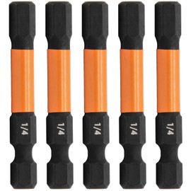 Hex 1/4" Impact Driver Bit - Railer Allen Wrench Drill Hex Bits. 1/4 Quick Release S2 Steel 2 inch 1/4" Hex Bits. (5 Pack)