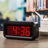 Alarm Clock, LED Digital Clock, Small Wall Clock, Battery Operated,