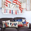 DFXSZ 4th of July Pillow Covers 18 x18 inch Set