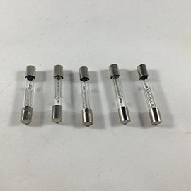 CompStudio 5pcs 0.85A 5KV 6mmx40mm High Voltage Microwave Oven Fuse Glass-Tube Fast Blow Fuse