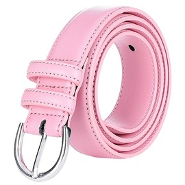 Falari Women Genuine Leather Belt Fashion Dress Belt With Single Prong Buckle 6028-24 Colors