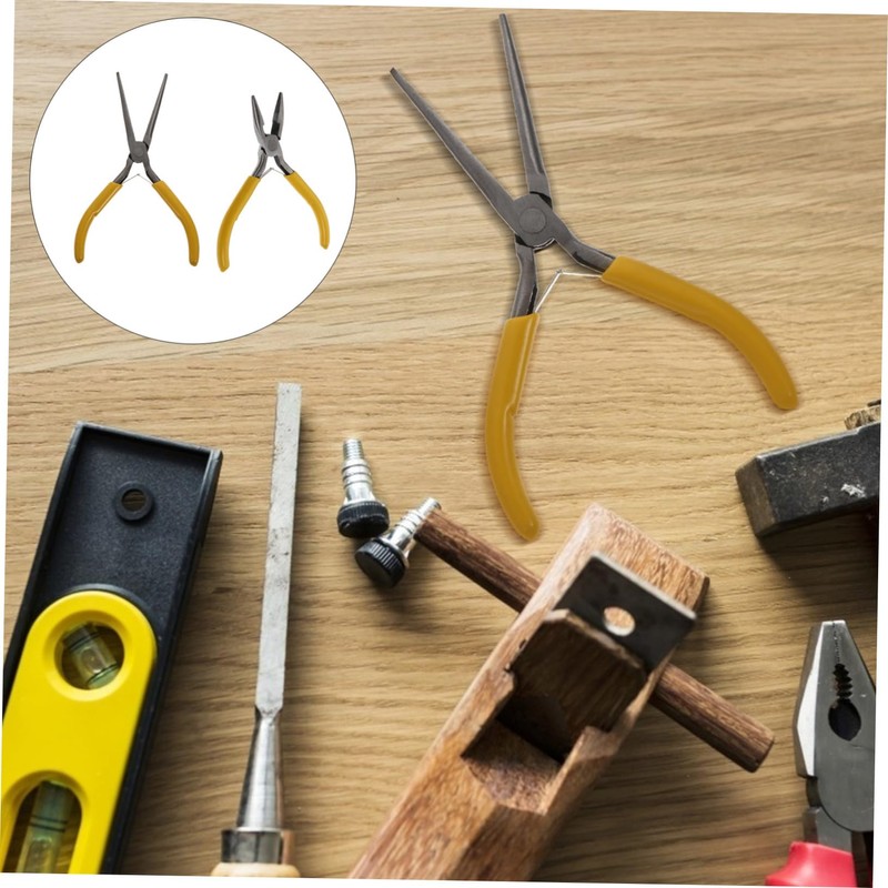 Mipcase 2sets Mini Nipper Pliers Ergonomic Wire Stripper Crimping Tool