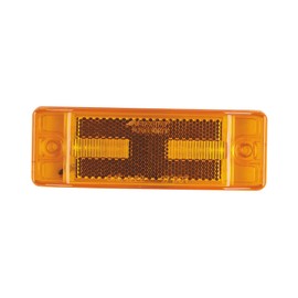 Maxxima M20330Y Amber 2" x 6" LED Clearance Marker/Auxiliary Turn Signal Light with Reflectorized Lens