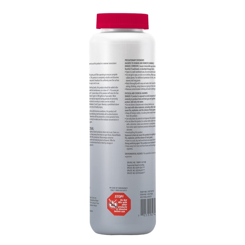 Leisure Time 45310-02 Spa Replenish Shock Oxidizer for Spas and