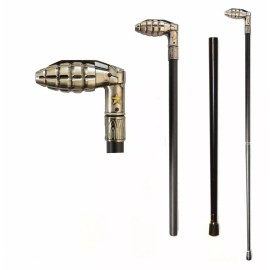 Army Hand Grenade Shaped Walking Stick Cane - US Military - Army Cane - Veterans Cane