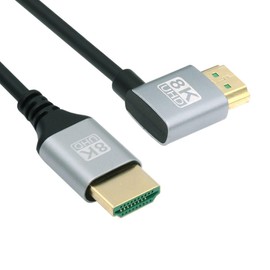 chenyang Cable HDMI 2.1 HDMI tipo A macho a macho 8K 4K HDTV 90 grados en ángulo recto 0,5 m, CY-HD-028-RI-0.5M