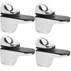 4 Pcs Wall Mount Glass Shelf Bracket, Adjustable Glass Shelf
