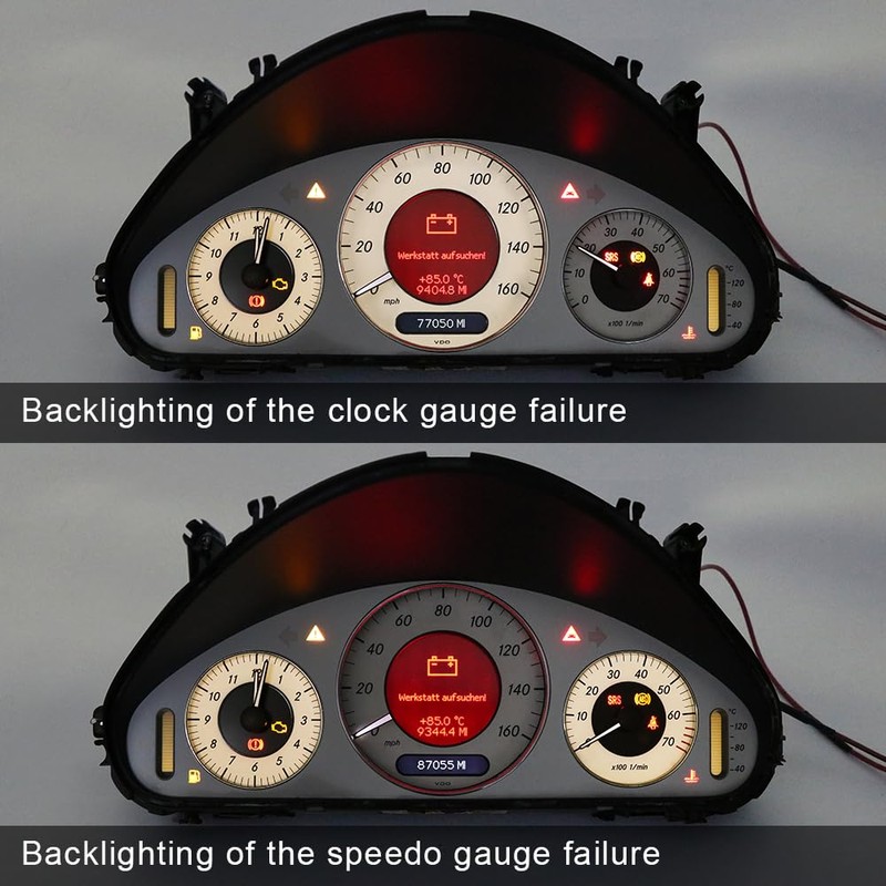 BENET Gauge Face Overlay with EL Cold Light Instrument Panel