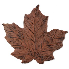 Sunset Vista Designs Wilderness Wonders Cast Iron Maple Leaf Stepping Stone, 11-1/2 by 12-Inch