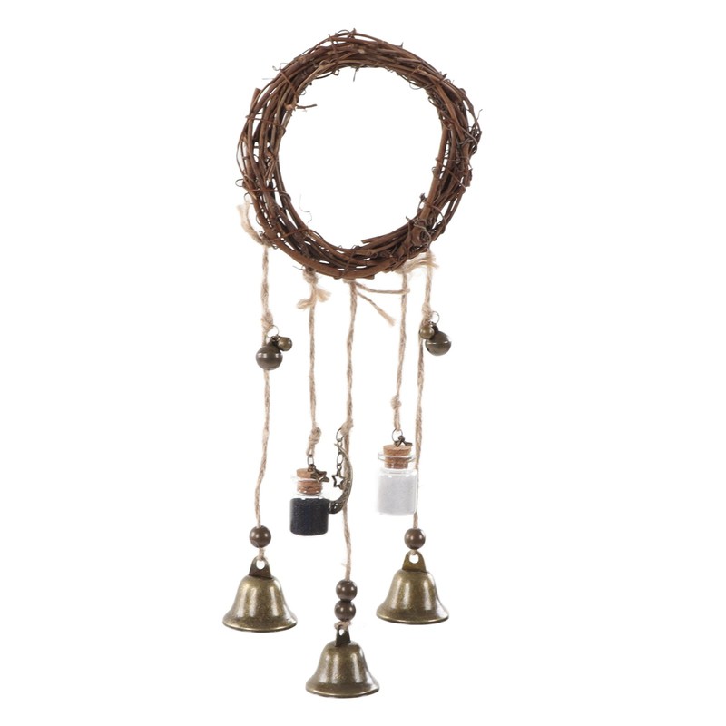 Door Knob Wind Bell Rustic Beautiful Decorative Craft Home Protection