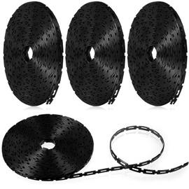 Wesiti 200 ft Plastic Chain Lock Tree Tie 1/2 Inch Wide Adjustable Tree Support Straps Plant String Swing Strap Flexible Reusable Ties for Staking for Garden Accessories