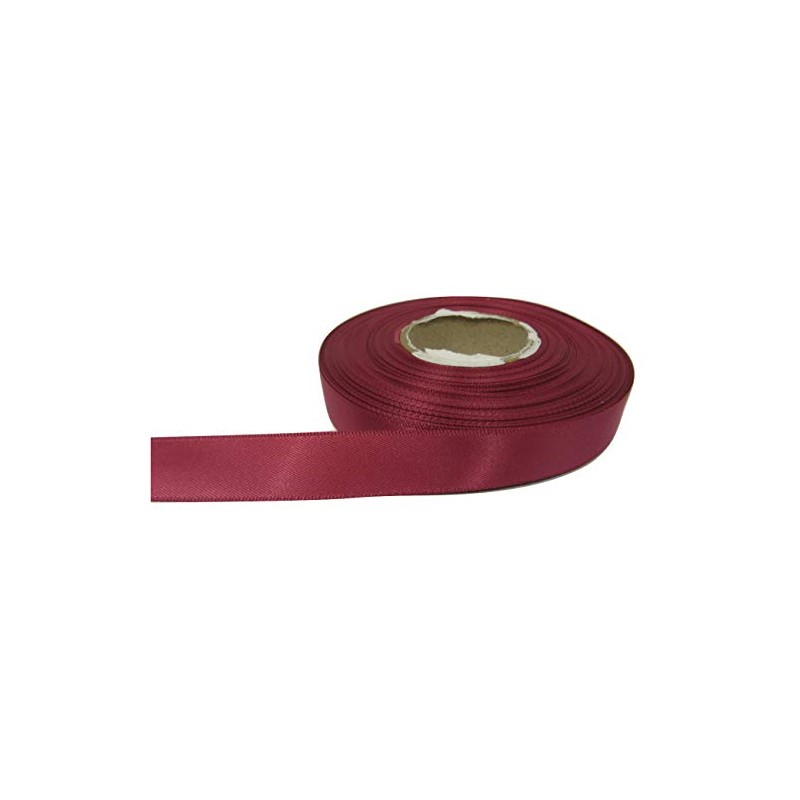 2 metres of 15mm Satin Ribbon Victorian Mulberry Dark Pink