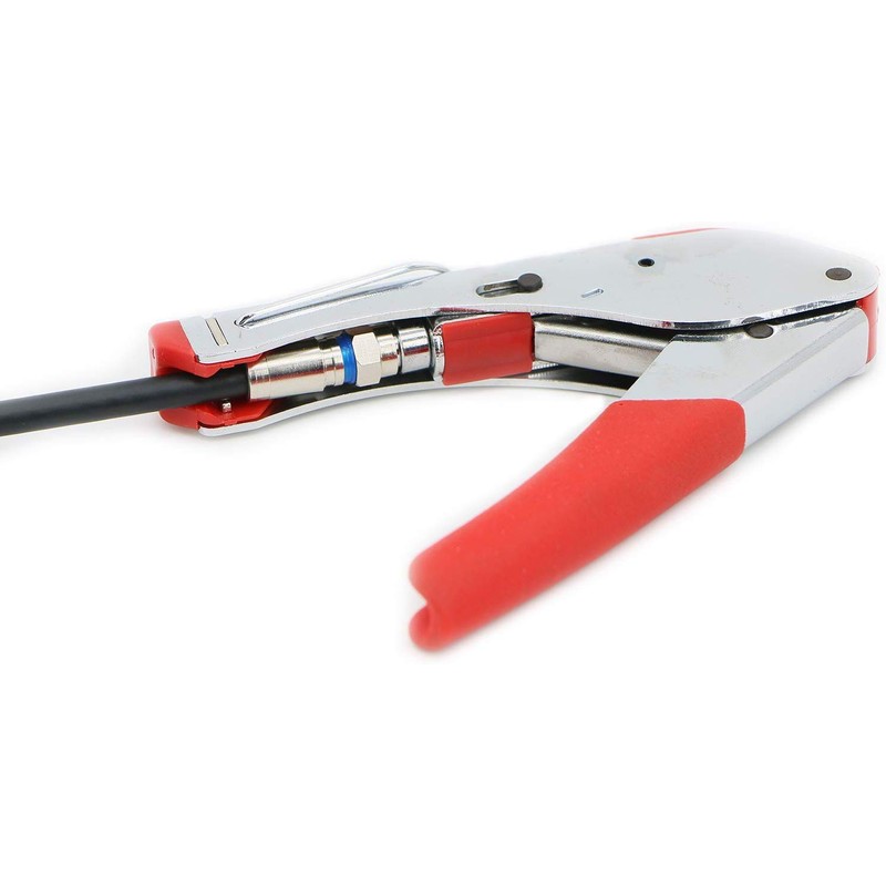 PASOW Compression RG6 F Connector Coax Coaxial Adapter Plug for