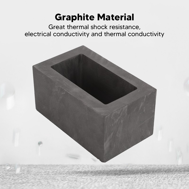 Graphite Crucible Mould Rectangular Metal Casting Ingot Mold for Melting