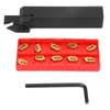 ZQ2020R-3 Lathe Grooving Turning Tool Holder 10pcs SP300 Carbide Inserts