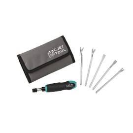 C.JET TOOL 5 Pack Tack Lifter, Nail Puller, Upholstery Staple Remover, Rivet Removal Tool, Tack Puller, Screwdriver for Furniture