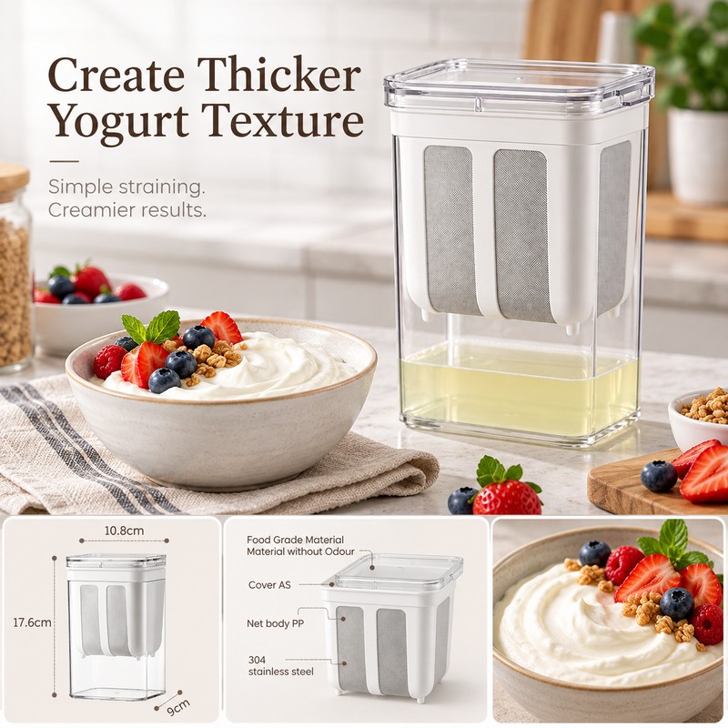 Greek Yogurt Maker Strainer for Homemade Yogurt – Stainless Steel