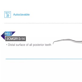 OSUNG Dental 13/14 Mini Five Gracey Curette Distal, Silicone -2CMGR13-14 (#109)