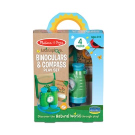 Melissa & Doug Melissa & Doug Let's Explore Binoculars & Compass Toy Play Set | Outdoor Activity for Kids | Camping Play Set | Gifts for Boys & Girls Ages 3+