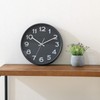 Fuji Boeki 28109 Wall Clock Width 11.8 x Depth 1.9