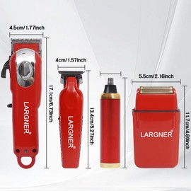 4 in 1 Electric Hair Trimmer Kit, 1 Set Rechargeable Hair Clipper Set, Hair Cutting Machines, Barber Kit, Professional Hair Cutting Grooming Kit for Men, Barber Equipment, Valentine's Day Gift