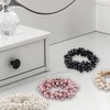 4 Pcs Pearl Hair Scrunchies, Elastic Hair Ropes Ponytail Holder