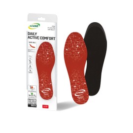 Noene Daily Active Comfort Insoles, Antishock Insoles for Sports Shoes, Perfect for Sports and Everyday Use, Ideal for Men and Women, Height: 4 mm - 43/46
