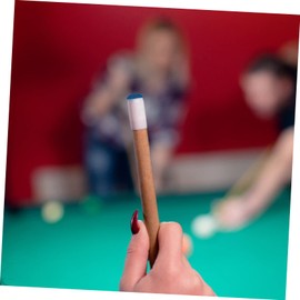 BIUDECO Pool Cue Tips Replacements 20pcs Set Snooker Billiard Cue Tips 10mm 12mm 13mm Long Lasting Leather