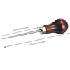 Dzxin Awls, 4 Pack Awl Tool Gourd Shape Wooden Handle