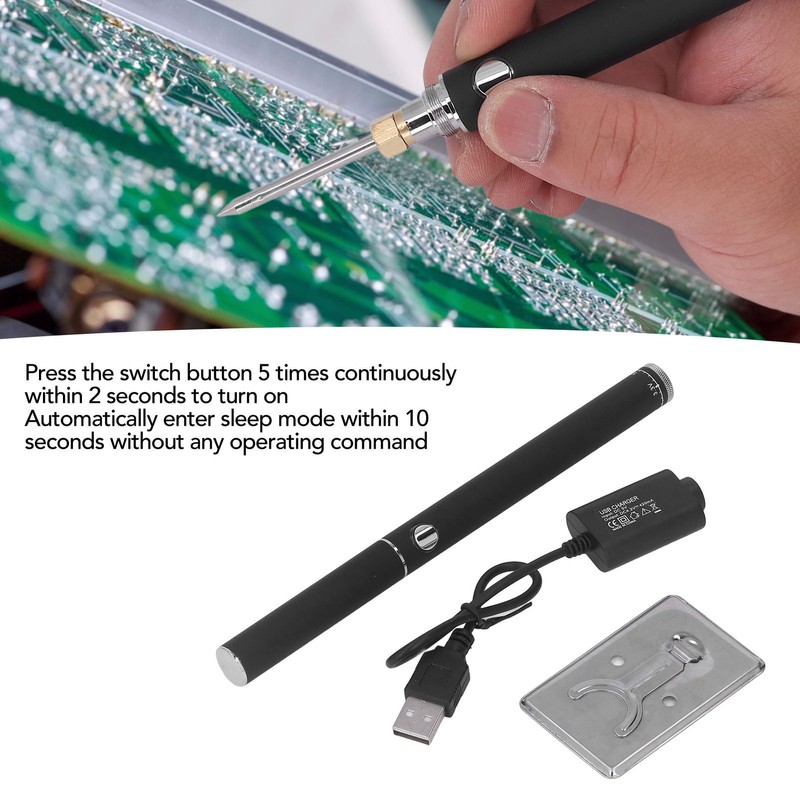 USB Soldering Iron Wireless Charging Welding Tool Portable Battery Powered
