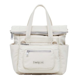 Desigual Women's Accessories Nylon Hand Bag, White, White