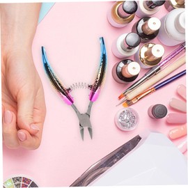 Healvian Gradient Fish Tail Nail Clippers Cuticle Scissors Nail Art Cuticle Trimmer Stainless Steel Nail Tool for Manicure and Pedicure
