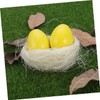 IWOWHERO 6pcs Artificial Chicken Nest Easter Decor Thread Chicken Coop