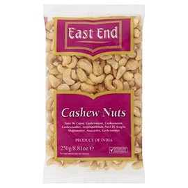 East End Cashew Nuts Kaju Plain 250g - Pack of 2