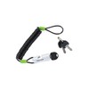 Bridgestone WL-SP1 Compact Wire Lock, Bicycle, Key, White, Anti-Theft, Burglary,