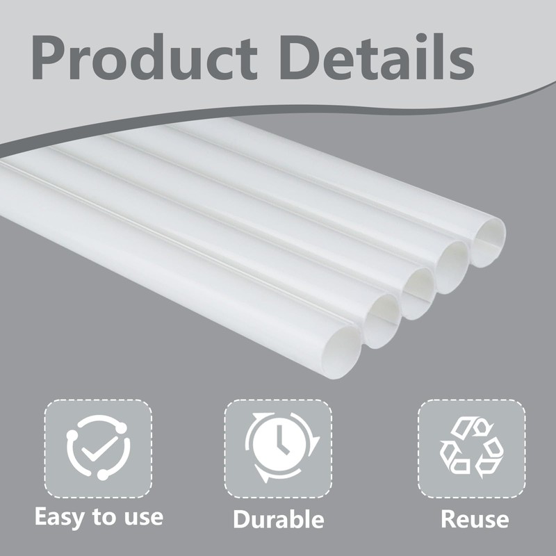 Hohitenz Pack of 10 Heating Pipe Cover White - Pipe