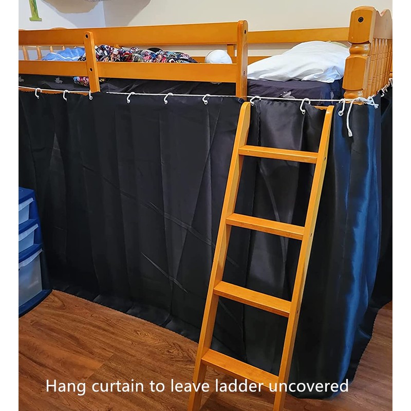 Teanea Full Size Bunk Bed Blackout Curtains Heavy-Duty for Bottom