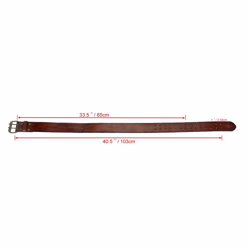 TOURBON Deluxe Cowhide Leather Belt for DIY Workshop Tool Pouch