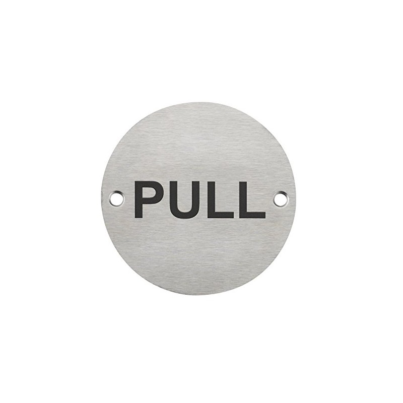 Fire Door Guru® Pull Door Sign - 76mm Disc -
