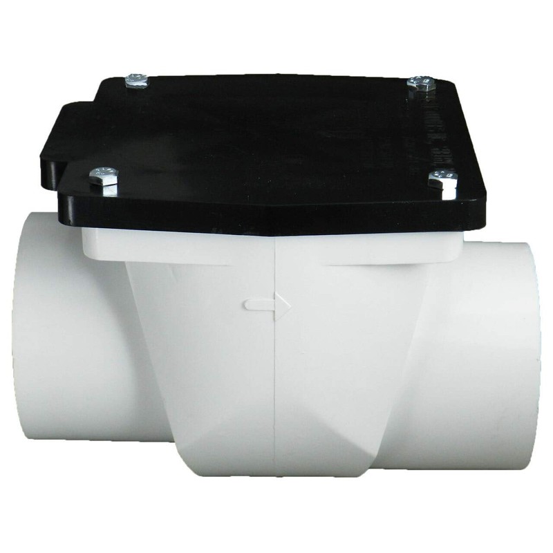 Plastic Oddities PBF382 Backwater Valve - 4 in PVC Backflow