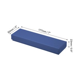 PATIKIL Pen Gift Box, 8 Pack Empty Pen Case Cardboard Case Pen Presentation Display Box for Pencil Ballpoint Jewelry Business Office Supplies, Blue