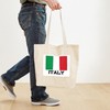 CafePress Italy Flag Tote Bag Reusable Natural Beige Canvas Shopping