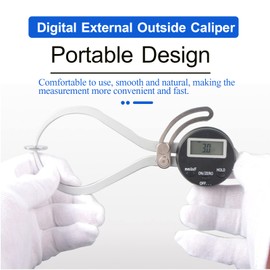 Digital External Outside Caliper,0~150mm Range External Electronic Caliper Gauge,0.01mm Digital OD Measuring Caliper,Wood Thickness Gauge for Woodworking