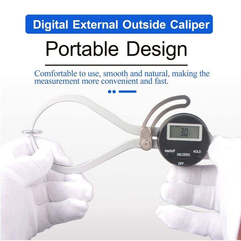 Digital External Outside Caliper,0~150mm Range External Electronic Caliper Gauge,0.01mm Digital