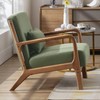 ANJHOME Mid Century Modern Accent Chair, Comfy Fabric Reading Chair