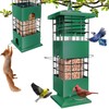 Squirrel Proof Bird Feeder, 3LBS Hanging Bird Feeders for Outdoors,