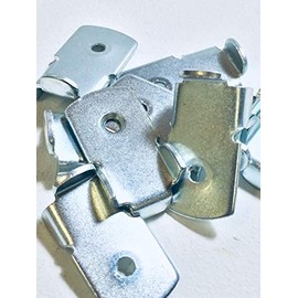 HARDWARE FOR YOU LTD PACK OF 10 SHELF SUPPORT BRIGHT STEEL 28 X 16 X 6 FOR RAISED BOOK CASE SHELF SUPPORT STRIP