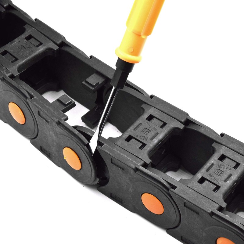 Plastic Drag Chain Cable Carrier Open Type with End Connectors