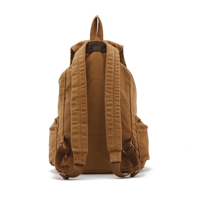 Yimidear Canvas Rucksack, Herren Damen Vintage Rucksäcke Retro Schulrucksack Wanderrucksack